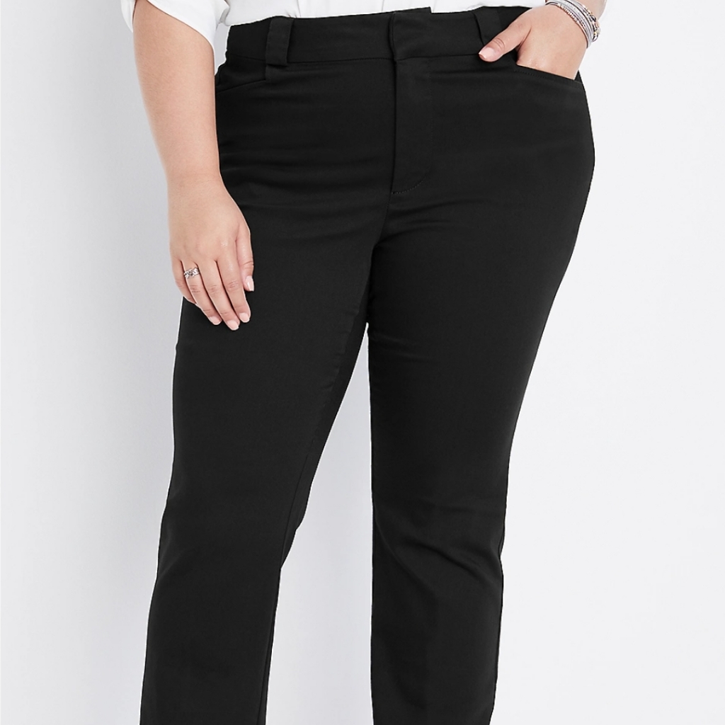 Maurices Black Trousers Sz 24s